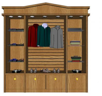 服装店展示鞋柜SU模型下载_sketchup草图大师SKP模型