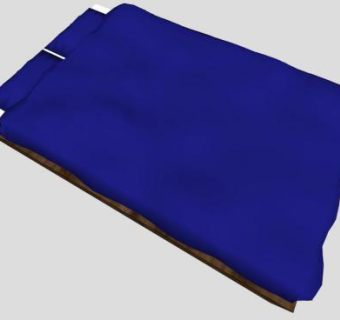 平板床板式床SU模型下载_sketchup草图大师SKP模型