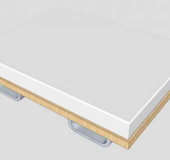 皇后板式双人床SU模型下载_sketchup草图大师SKP模型