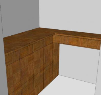 入门角落鞋柜SU模型下载_sketchup草图大师SKP模型