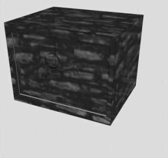 黑色床头柜SU模型下载_sketchup草图大师SKP模型