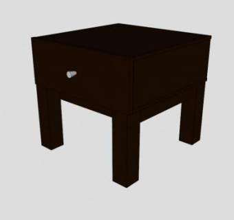 凳子床头柜SU模型下载_sketchup草图大师SKP模型