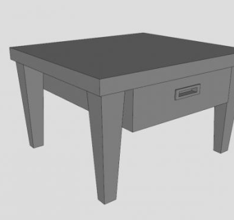 现代凳子床头柜SU模型下载_sketchup草图大师SKP模型