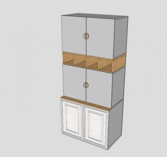 衣橱和鞋柜SU模型下载_sketchup草图大师SKP模型