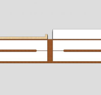 欧式木质鞋柜SU模型下载_sketchup草图大师SKP模型