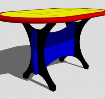 桌式咖啡餐饮桌SU模型下载_sketchup草图大师SKP模型