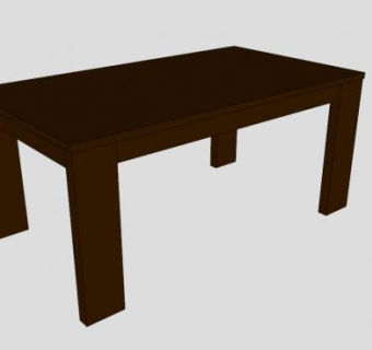 可伸展餐桌SU模型下载_sketchup草图大师SKP模型