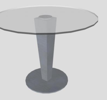 朱莉娅不锈钢餐桌SU模型下载_sketchup草图大师SKP模型