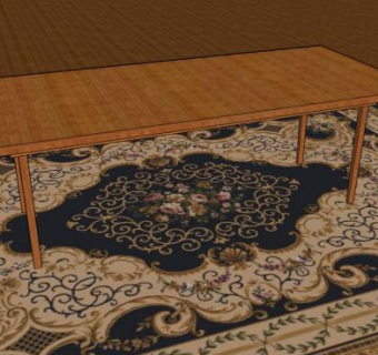 可折叠餐桌SU模型下载_sketchup草图大师SKP模型