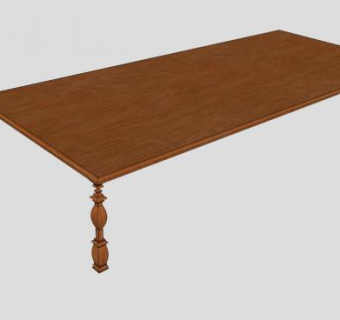 圆形餐桌布艺座椅SU模型下载_sketchup草图大师SKP模型