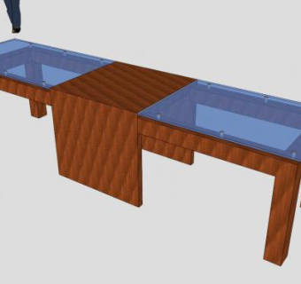 办公会议桌SU模型下载_sketchup草图大师SKP模型