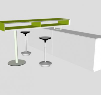 站立会议席会议桌SU模型下载_sketchup草图大师SKP模型