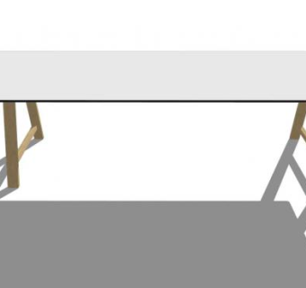 方形会议桌SU模型下载_sketchup草图大师SKP模型