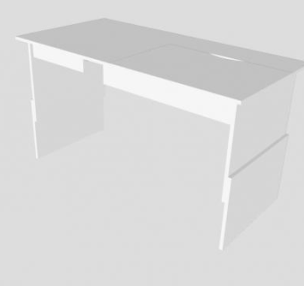 马克斯板式办公桌SU模型下载_sketchup草图大师SKP模型