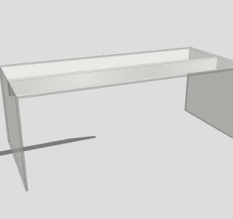 空中办公桌SU模型下载_sketchup草图大师SKP模型