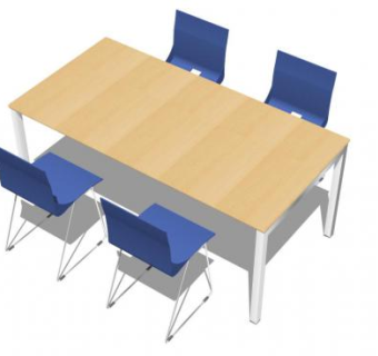 办公会议桌椅SU模型下载_sketchup草图大师SKP模型