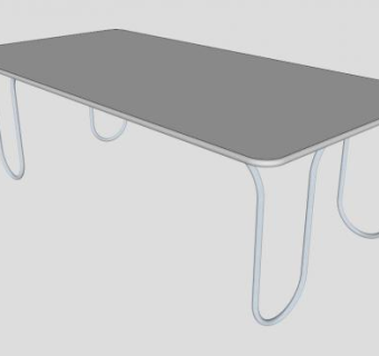 咖啡桌角圆边SU模型下载_sketchup草图大师SKP模型