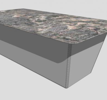 大理石咖啡桌SU模型下载_sketchup草图大师SKP模型