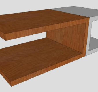 现代茶几咖啡桌SU模型下载_sketchup草图大师SKP模型