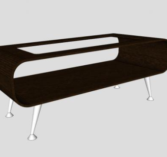 复古式客厅茶几SU模型下载_sketchup草图大师SKP模型