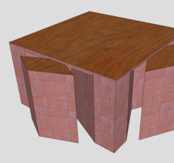 仿古茶几桌椅SU模型下载_sketchup草图大师SKP模型