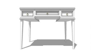 欧式梳妆台SU模型下载_sketchup草图大师SKP模型