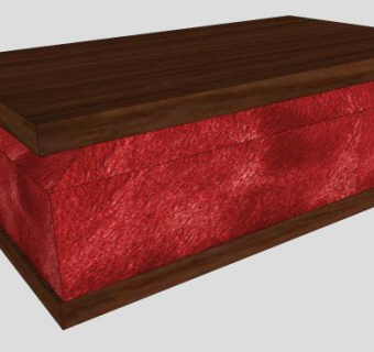 现代咖啡桌接待台SU模型下载_sketchup草图大师SKP模型