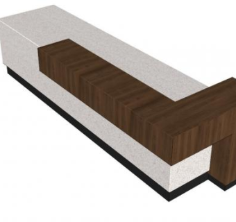 现代当代接待台SU模型下载_sketchup草图大师SKP模型