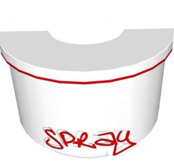 皮革接待台SU模型下载_sketchup草图大师SKP模型