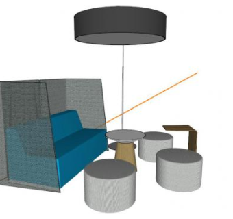 休闲桌椅组合SU模型下载_sketchup草图大师SKP模型