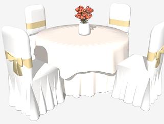 餐厅<em>会议</em>桌椅组合SU模型下载_sketchup草图大师SKP模型