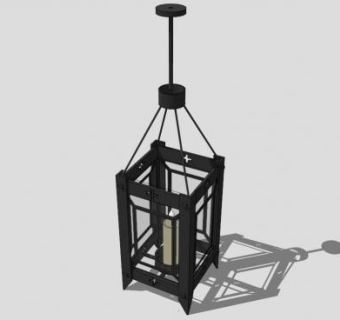 哥特式灯笼SU模型下载_sketchup草图大师SKP模型