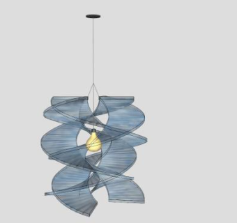 时尚挂灯吊灯SU模型下载_sketchup草图大师SKP模型