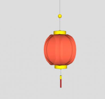 中式灯笼SU模型下载_sketchup草图大师SKP模型