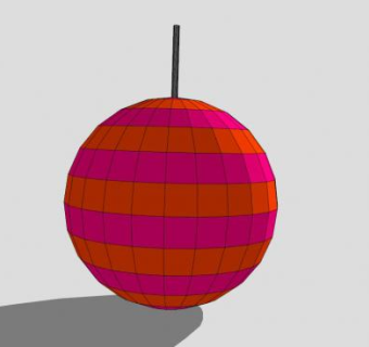 圆球条纹灯笼SU模型下载_sketchup草图大师SKP模型