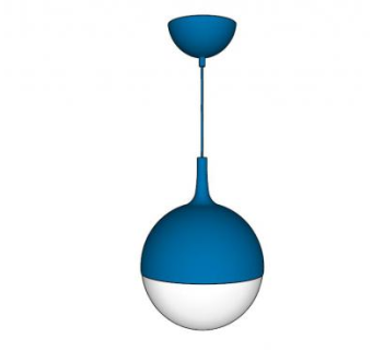 宜家简易吊灯SU模型下载_sketchup草图大师SKP模型