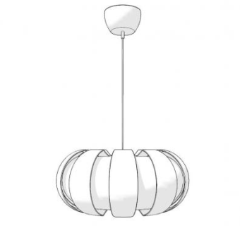 宜家斯德哥尔摩吊灯SU模型下载_sketchup草图大师SKP模型