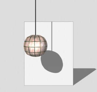 简易吊灯SU模型下载_sketchup草图大师SKP模型