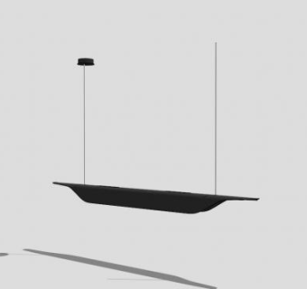现代黑色吊灯挂灯SU模型下载_sketchup草图大师SKP模型