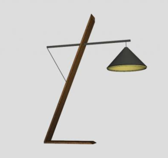 现代落地灯SU模型下载_sketchup草图大师SKP模型