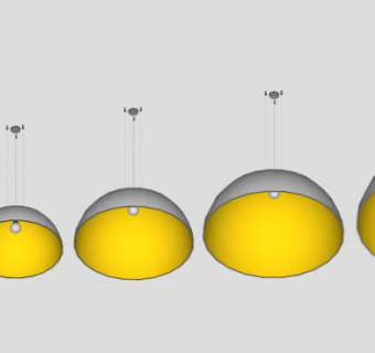 现代吊灯悬挂灯SU模型下载_sketchup草图大师SKP模型