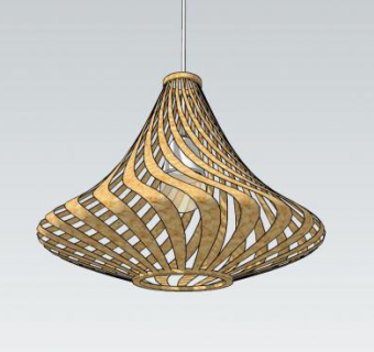 餐桌吊灯SU模型下载_sketchup草图大师SKP模型