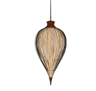 欧式尖扁吊坠灯SU模型下载_sketchup草图大师SKP模型