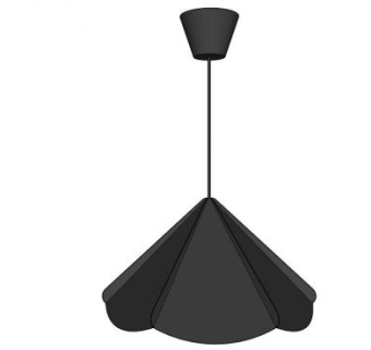 宜家黑色吊灯SU模型下载_sketchup草图大师SKP模型