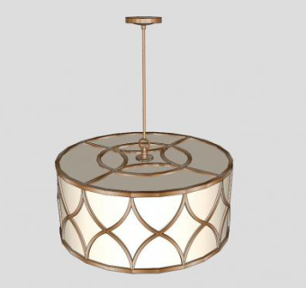 经典吊灯挂式灯具SU模型下载_sketchup草图大师SKP模型