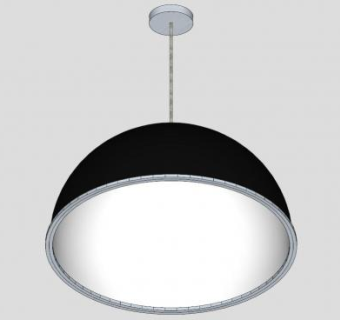 现代黑色吊灯SU模型下载_sketchup草图大师SKP模型