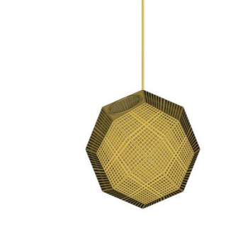 腐蚀帘垂饰吊灯SU模型下载_sketchup草图大师SKP模型