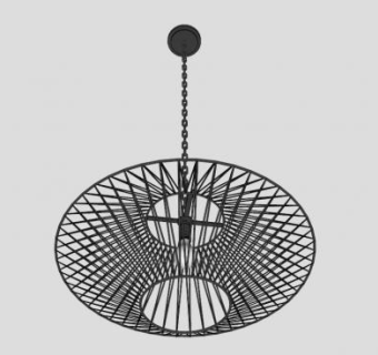 金属吊灯SU模型下载_sketchup草图大师SKP模型