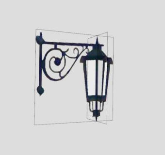 黑色金属灯SU模型下载_sketchup草图大师SKP模型