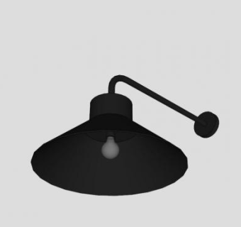 工业现代壁灯SU模型下载_sketchup草图大师SKP模型